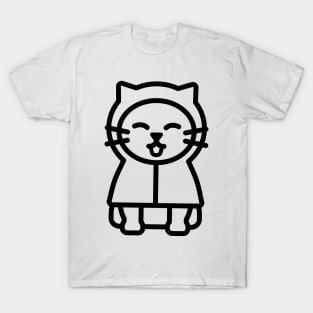 Cat in raincoat T-Shirt